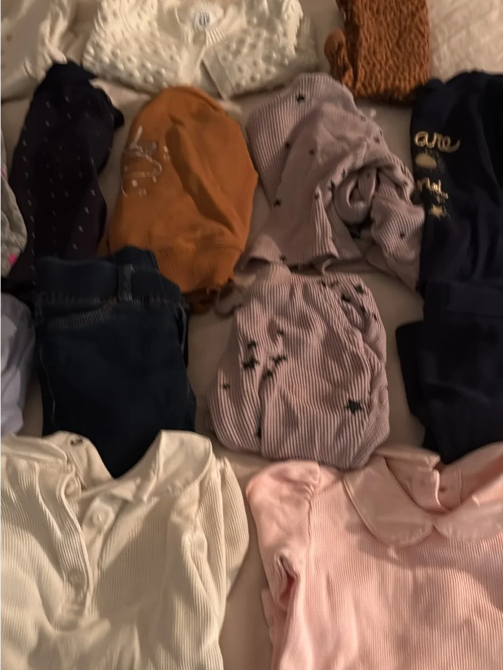 GAP Kids Mixed Color Tops & Sweatshirts Pack - Pink, White, Navy, Brown